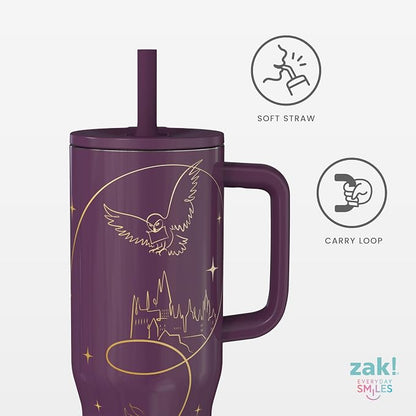 Zak Designs Harry Potter 30oz Spill-Proof Insulated Stainless Steel Tumbler | - Image 4