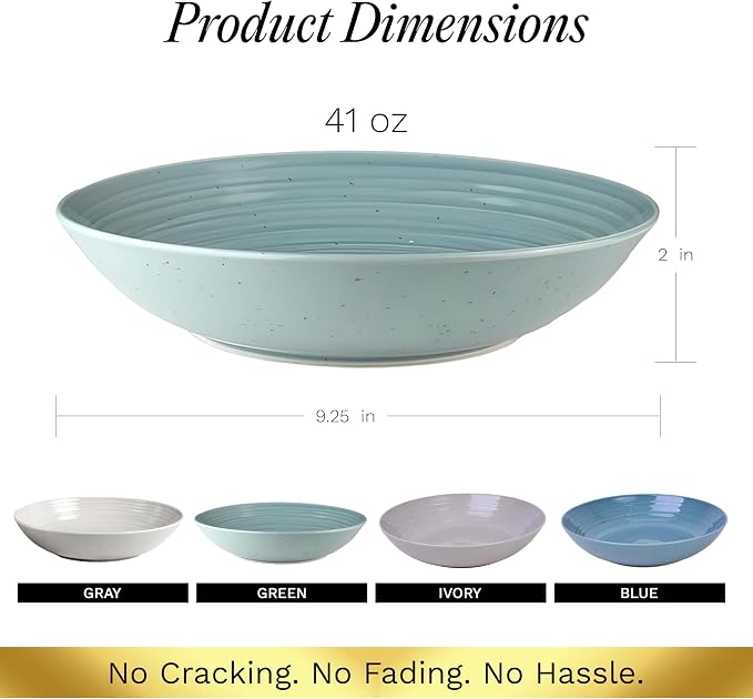 Sango Siterra Artist's Blend Stoneware Pasta Bowls Multi Assorted Colors– - Image 5