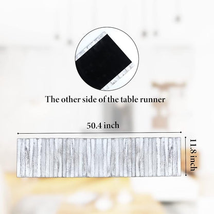 Wooden Table Runner, Natural Durable Wood Table Runner, 50 x 12 Inches - Image 5