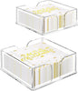 Transparent Acrylic Napkin Holder Clear Guest Paper Disposable Hand Towel Dispenser Tray Organizer For Table Home Kitchen Restaurant and Hotel Business