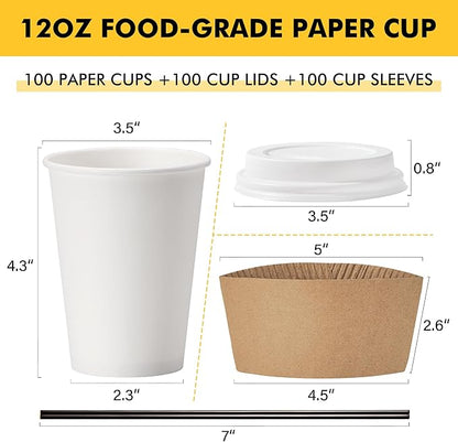 RACETOP 12 oz Paper Coffee Cups - Image 2