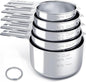 Stainless Steel Measuring Cups Set, Kitchen Gadgets by TILUCKBringsGoodLuck