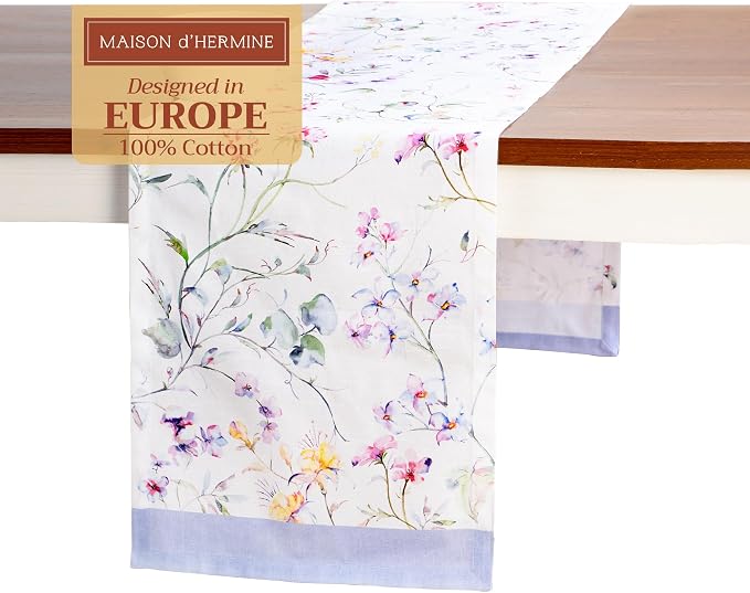 Maison d' Hermine Table Runner 100% Cotton 14.50" x 72" | Table Runners 72 by MaisondHermine