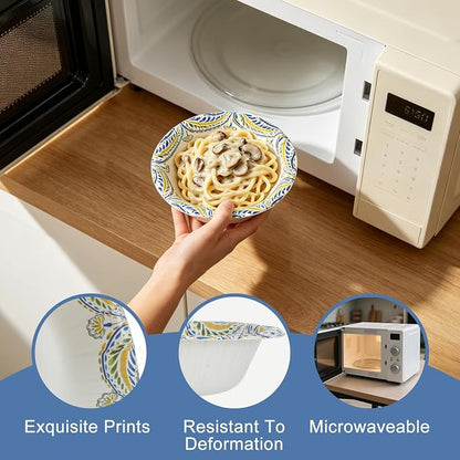 Paper Bowls Disposable Soup Bowl, Heavy Duty Printed Disposable Bowls Bulk - Image 3