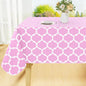 Smiry Rectangle Table Cloth, Waterproof Vinyl Tablecloth with Flannel Backing for Rectangle Tables, Wipeable Spillproof Plastic Tablecloths for Dining, Camping, Indoor and Outdoor, (60"x120", Pink)