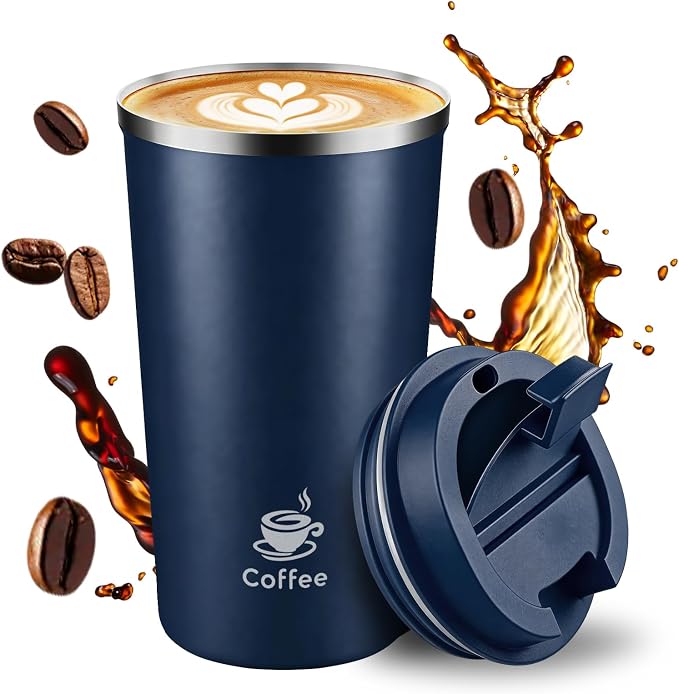 17oz Travel Coffee Mug, Leakproof Vacuum Coffee Cup Insulated Tumbler | 304 by Unknown
