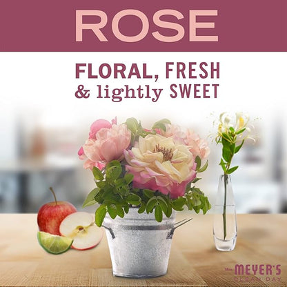 MRS. MEYER'S CLEAN DAY Liquid Dish Soap, Limited Edition Rose, 16 fl. oz - Pack of 3