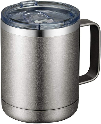 MEWAY 12oz Coffee Mug With Handle and Sliding Lid, Stainless Steel Travel by MEWAY