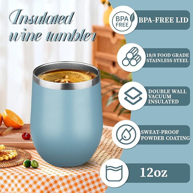 12oz Stemless Wine Tumbler - Image 5