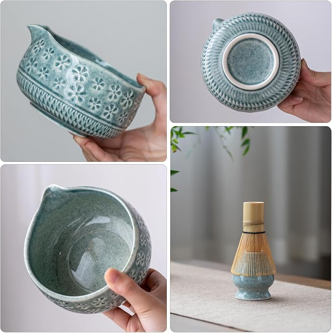 Buucup Blue Matcha Set, Ceramic Bowl Kit - Image 2