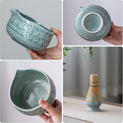 Buucup Blue Matcha Set, Ceramic Bowl Kit - Image 2