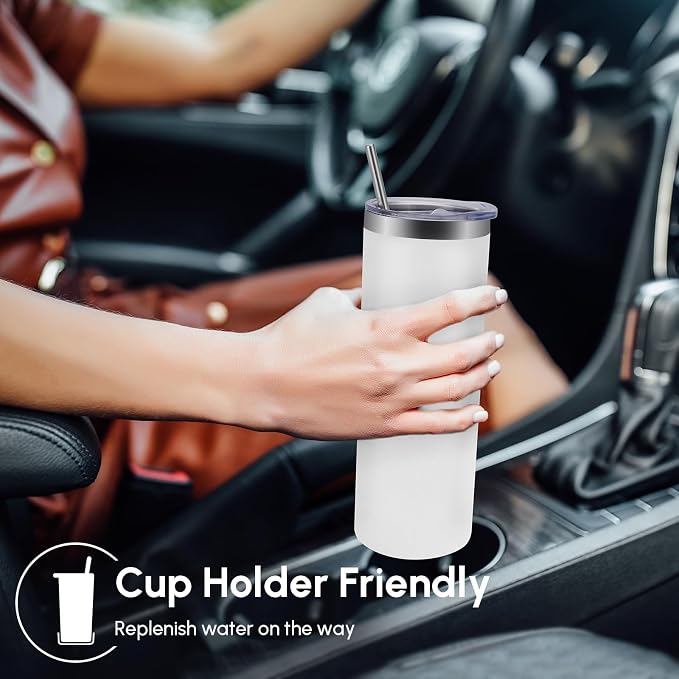 Volhoply 8 Pack Skinny Tumblers - Image 4