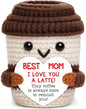 Mini Birthday Gift for Her Crochet Coffee Cup Mom Gift for Women I Love You | by OCCdesign