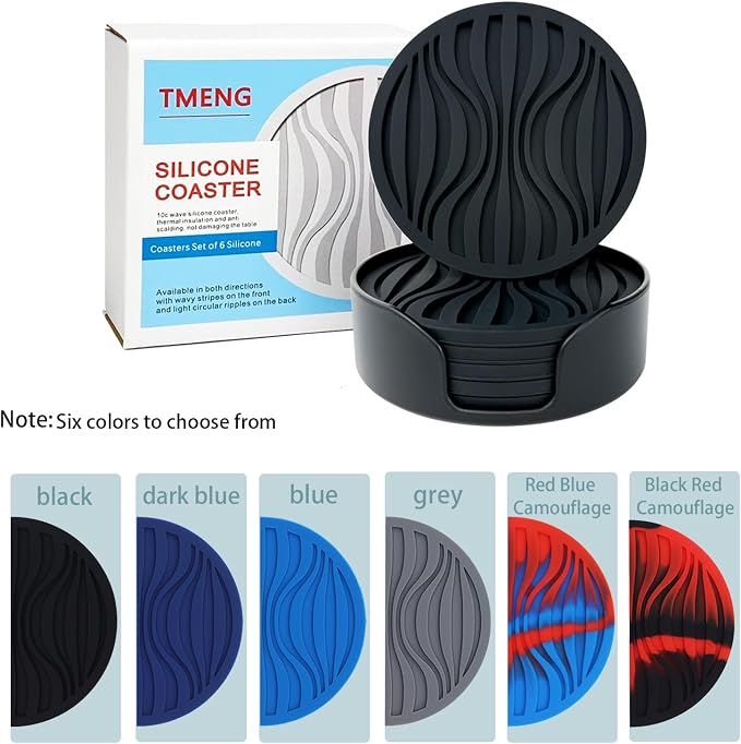 Silicone Coaster Set of 6 Pieces - Image 2