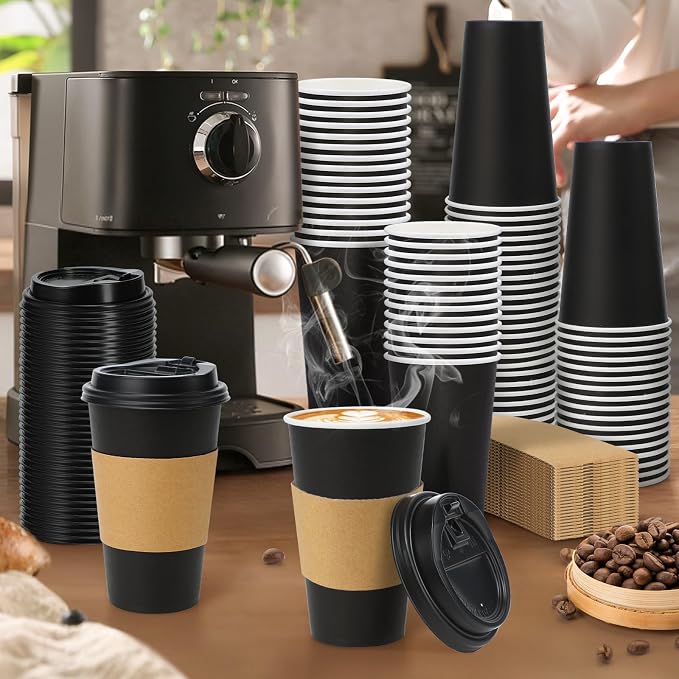 Lamosi 500 Pack 16 oz Disposable Coffee Cups - Image 4