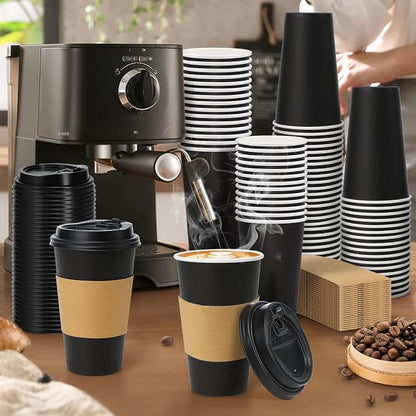 Lamosi 500 Pack 16 oz Disposable Coffee Cups - Image 4