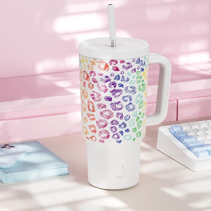 Meoky 30 oz Tumbler with Handle, Tumbler with Lid and Straw, Insulated - Image 8