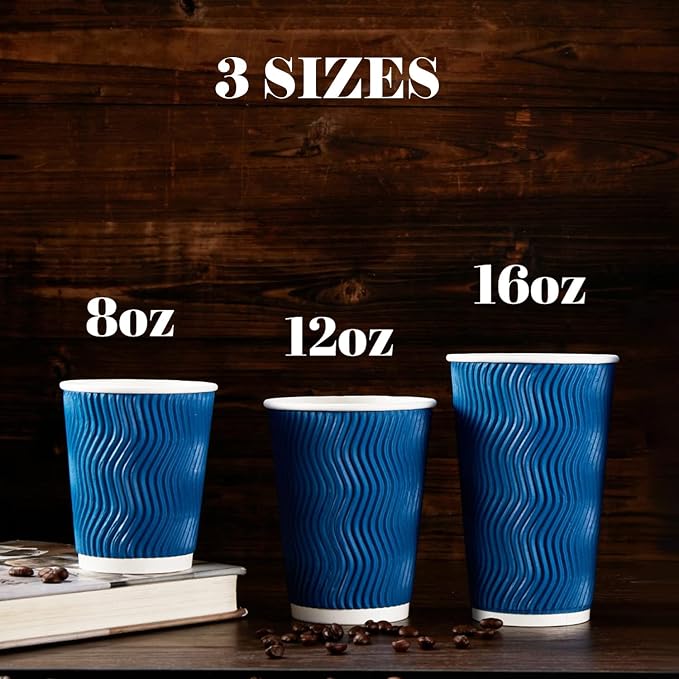 Lamosi 3 Pack 16oz Ripple Insulated Disposable Cups - Image 5