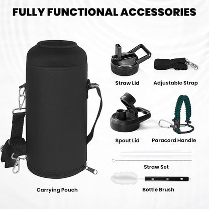 RAYMYLO Insulated Water Bottle 87 oz, Triple Wall Vacuum Stainless Steel | - Image 7