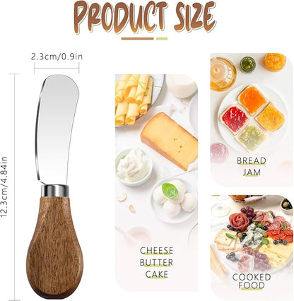 Butter Knife Spreader, Cheese Spreader Knives Set of 4, Stainless Steel Butter - Image 2
