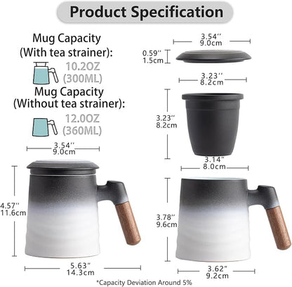ZENS Tea Mug with Infuser and Lid - Image 3