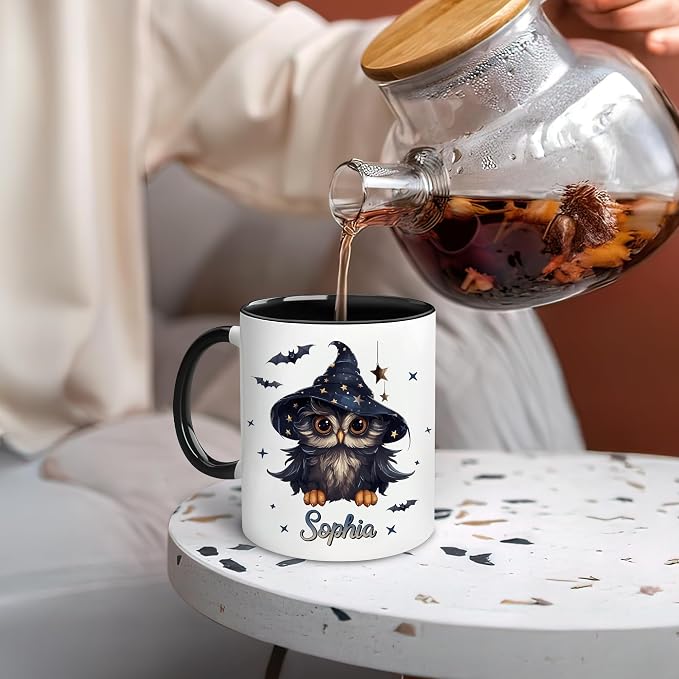 Hyturtle Personalized Halloween Owl Mug - Image 6