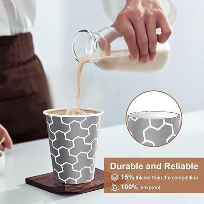 240 Count 10 oz Paper Cups, Versatile Disposable Drinking Cups | Hot and Cold - Image 4