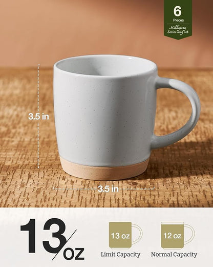 famiware Coffee Mugs for 6, 13 oz Mug Set, Dringking Cup - Image 5