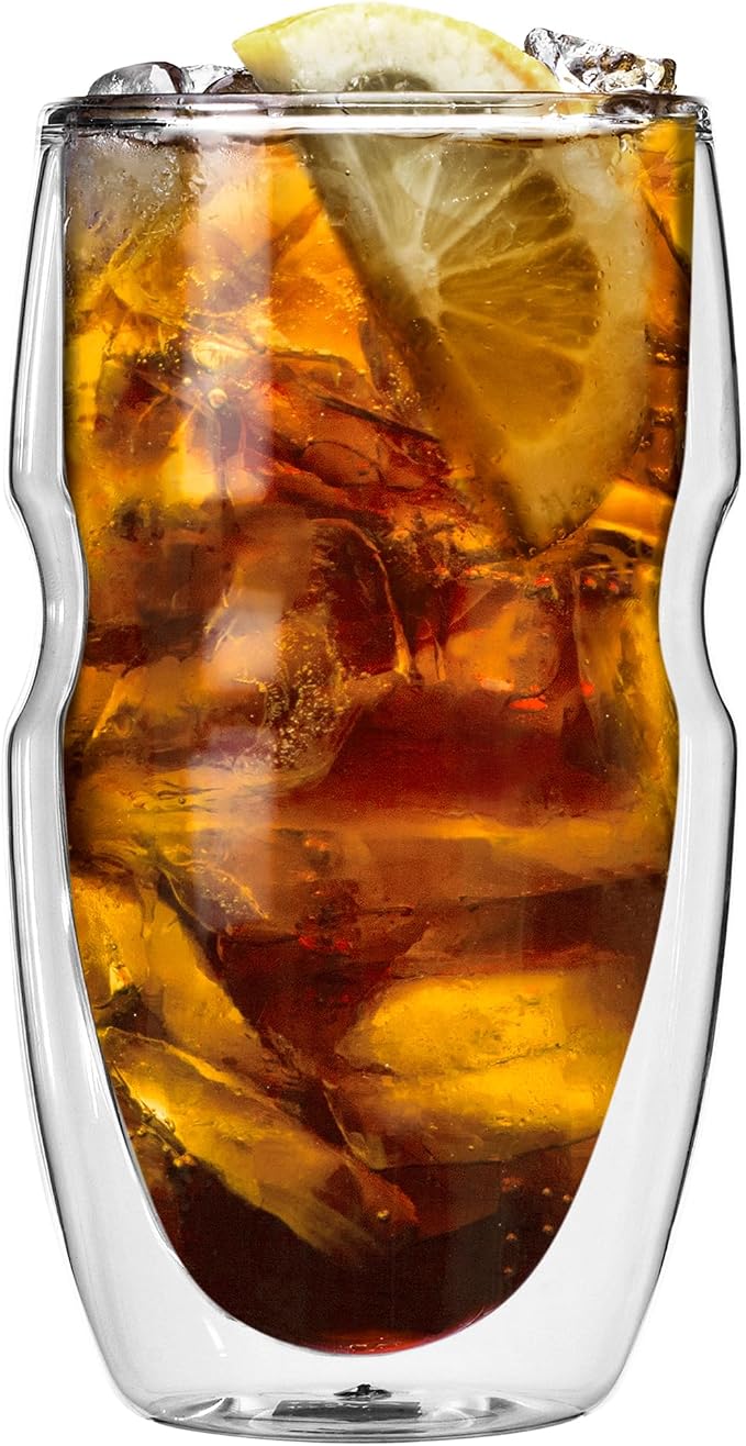 Ozeri Serafino Double Wall Insulated Iced Tea and Coffee Glasses - Image 9