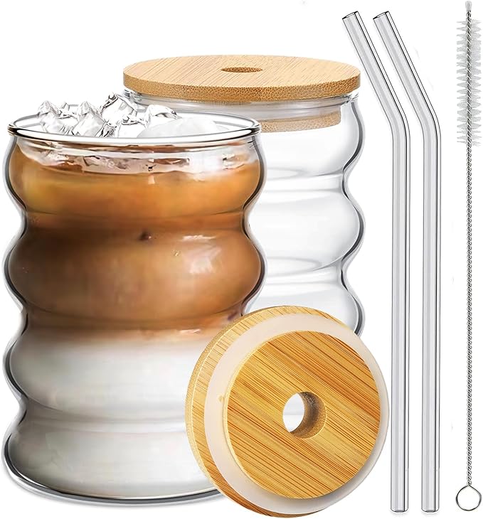 Ework4U 2 Pcs Drinking Glasses by Ework4U