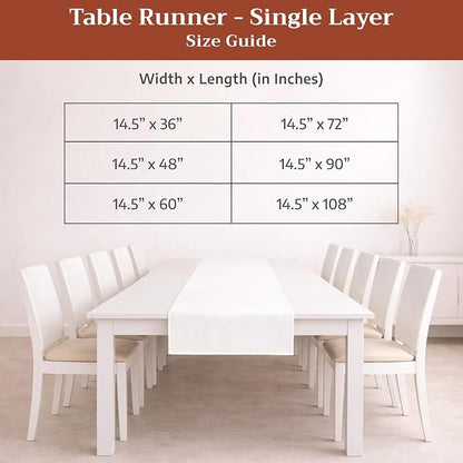 Maison d' Hermine Table Runner 100% Cotton 14.50" x 72" | Table Runners 72 - Image 7