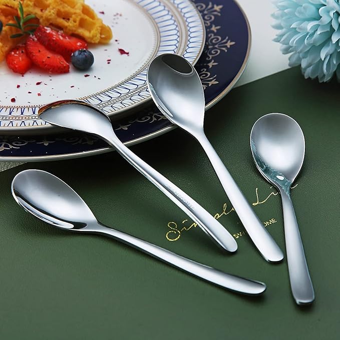 Demitasse Espresso Mini Spoons, 5.5'' Stainless Steel, Dishwasher Safe - Image 4