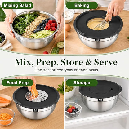 8PCS Mixing Bowls with Lids Set - Image 5