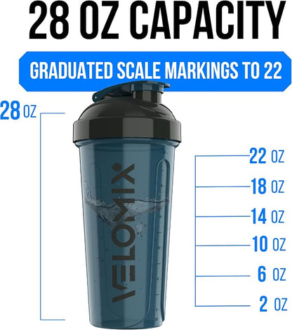 VELOMIX 2 Pack 28oz Protein Shaker Bottle - Image 4