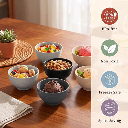 PYRMONT Wheat Straw Bowls 10 Oz Bowls Set - Image 6