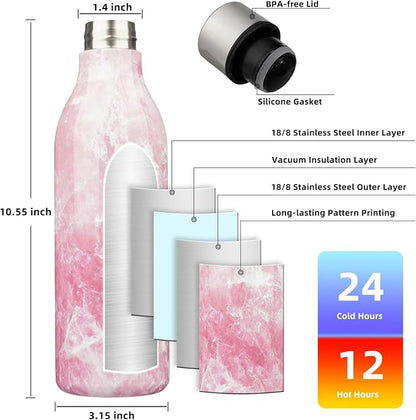 BJPKPK 25oz Insulated Water Bottle, Stainless Steel Bottle - Image 3