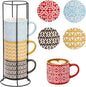 Hiceeden Set of 4 Stackable Coffee Mugs by Hiceeden