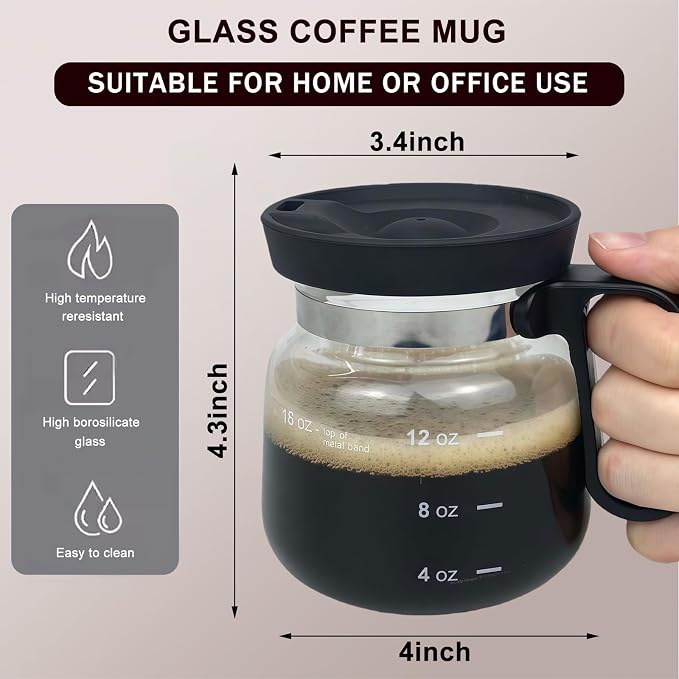 16 Oz Coffee Pot Mug, Mini Coffee Pot Cup, - Image 4