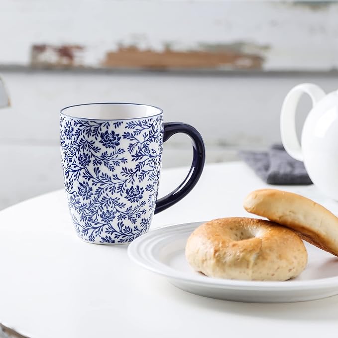 Selamica 16 oz Ceramic Coffee Mugs Set of 6, Ceramic Tea Cup - Image 7