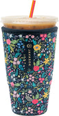Sok It JavaSok Iced Coffee & Cold Soda Insulated Neoprene Cup Sleeve (English Garden Picnic, XLarge: 38-42oz)