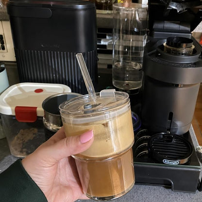 13oz Iced Coffee Cup, Glass Tumbler - Image 8