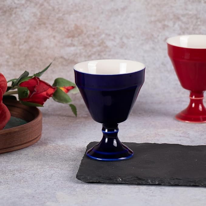 KAMMAK Tea Cup, 3oz Small Tea Cups Set of 2, Ceramic Tea Cups - Image 6