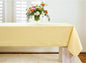 Solino Home Linen Tablecloth for Rectangle Tables 60 x 90 Inch - 100% Pure Linen Golden Straw Table Cloth - Fete, Machine Washable Cloth Tablecloth for Spring, Easter