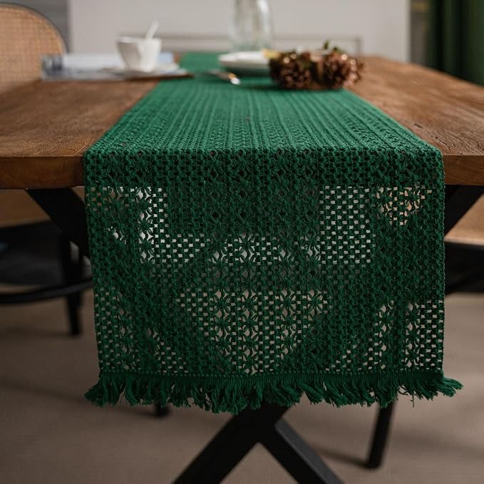 ZAIIVE Geometric Patterned Table Runner by ZAIIVE