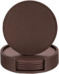 uxcell 1 Set Leather Coasters for Drinks, Drink Coasters by uxcell