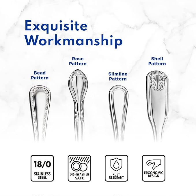 New Star Foodservice Rose Pattern 18/0 Stainless Steel Dinner Fork, Commercial - Image 6