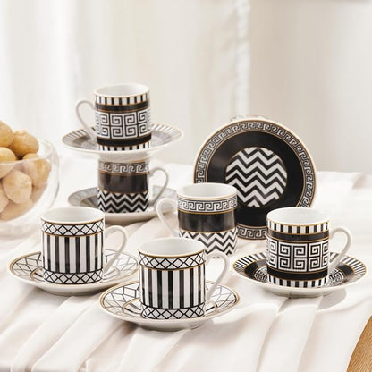 KARACA Helenistic Turkish Small Coffee Cups Set - Image 2