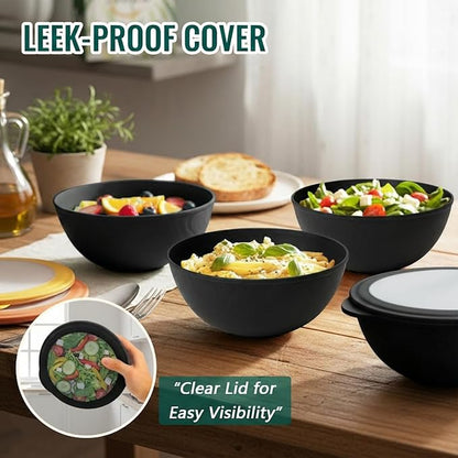 Wheat Straw Bowls Sets of 8, 40 OZ Unbreakable Salad Bowl - Image 5