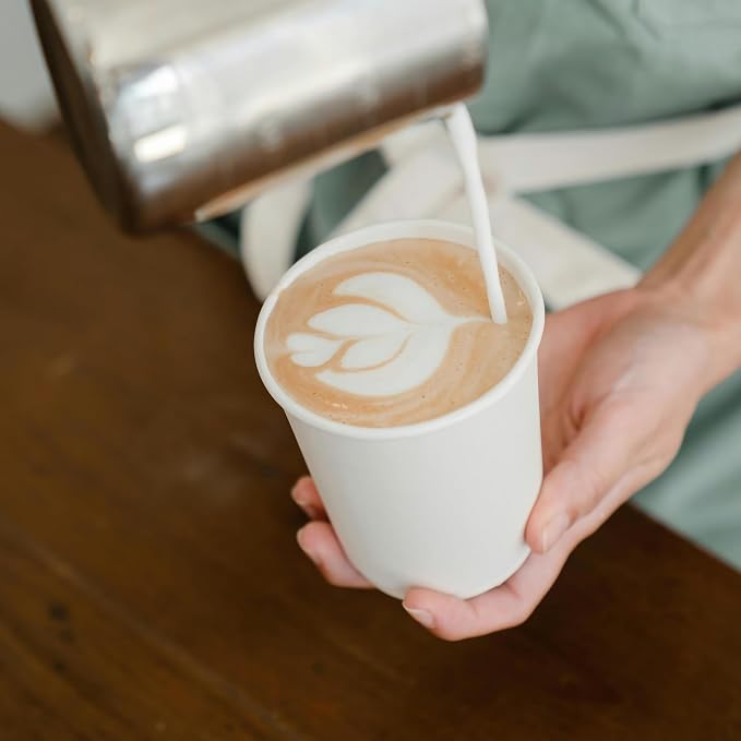 TashiBox 12 oz White Hot Drink Paper Cups - Image 7