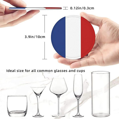French Flag Coasters for Drinks - Image 3
